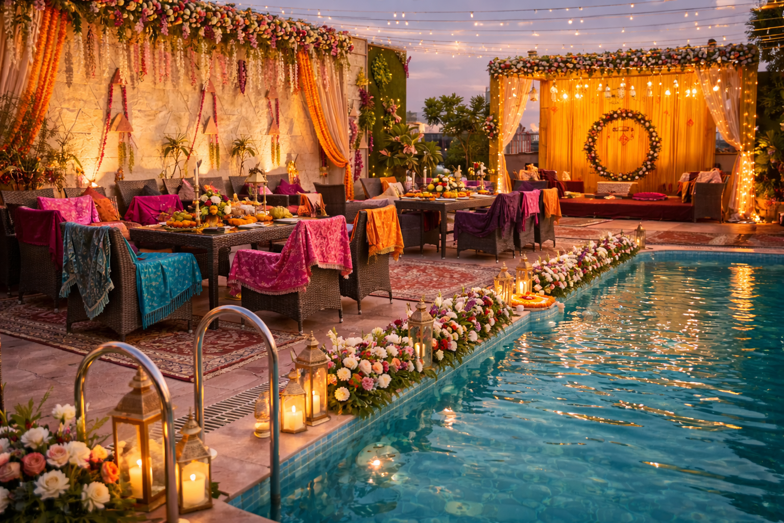 Beautiful Poolside Setting