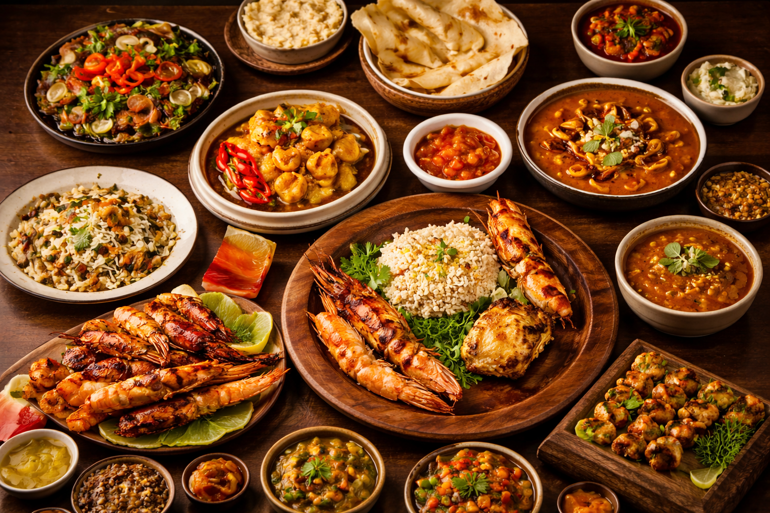 Delicious Multi-Cuisine Food